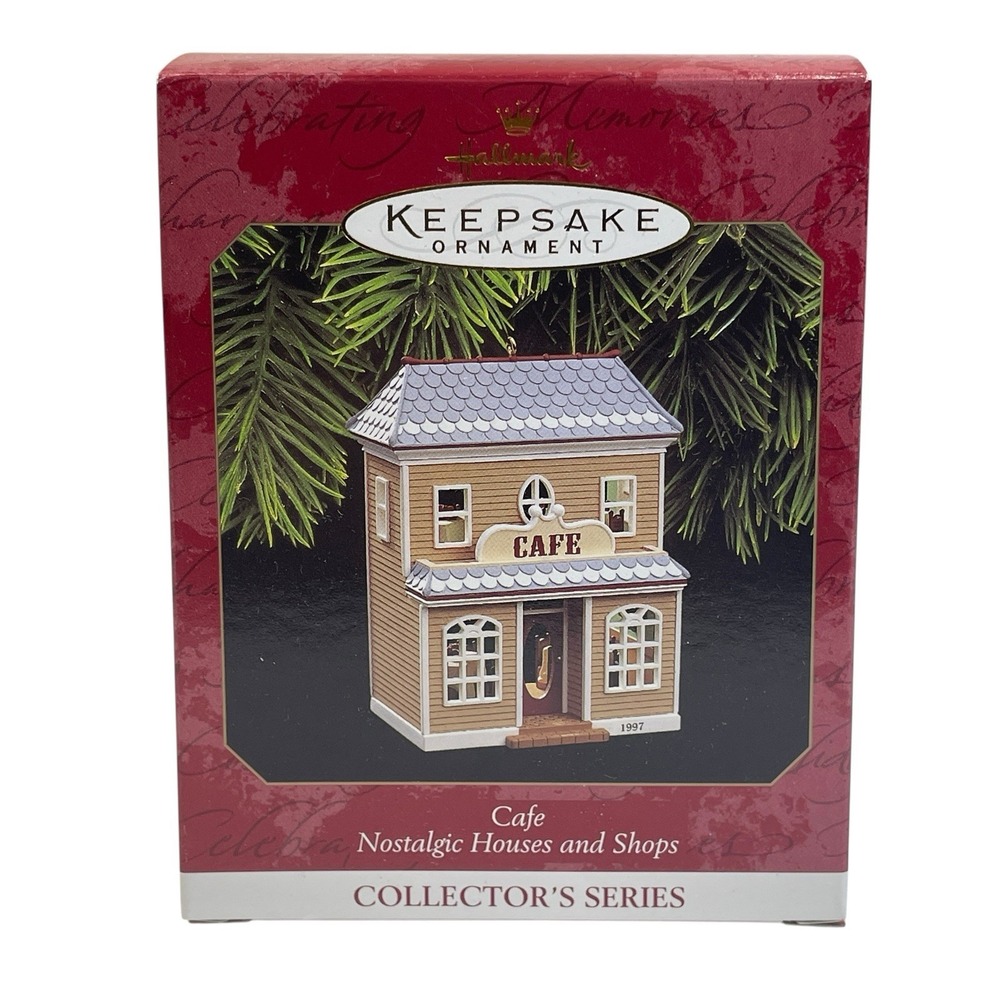 Hallmark 1997 Café Ornament Nostalgic Houses & Shops #14 Vintage